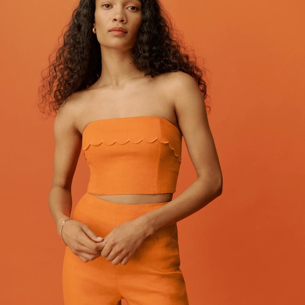 Reformation Lizzie Linen Set (top and bottom)